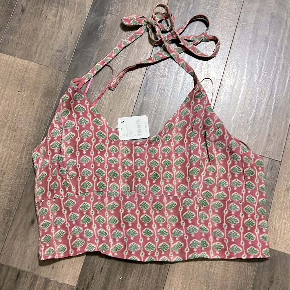 Free People Crop Halter Top